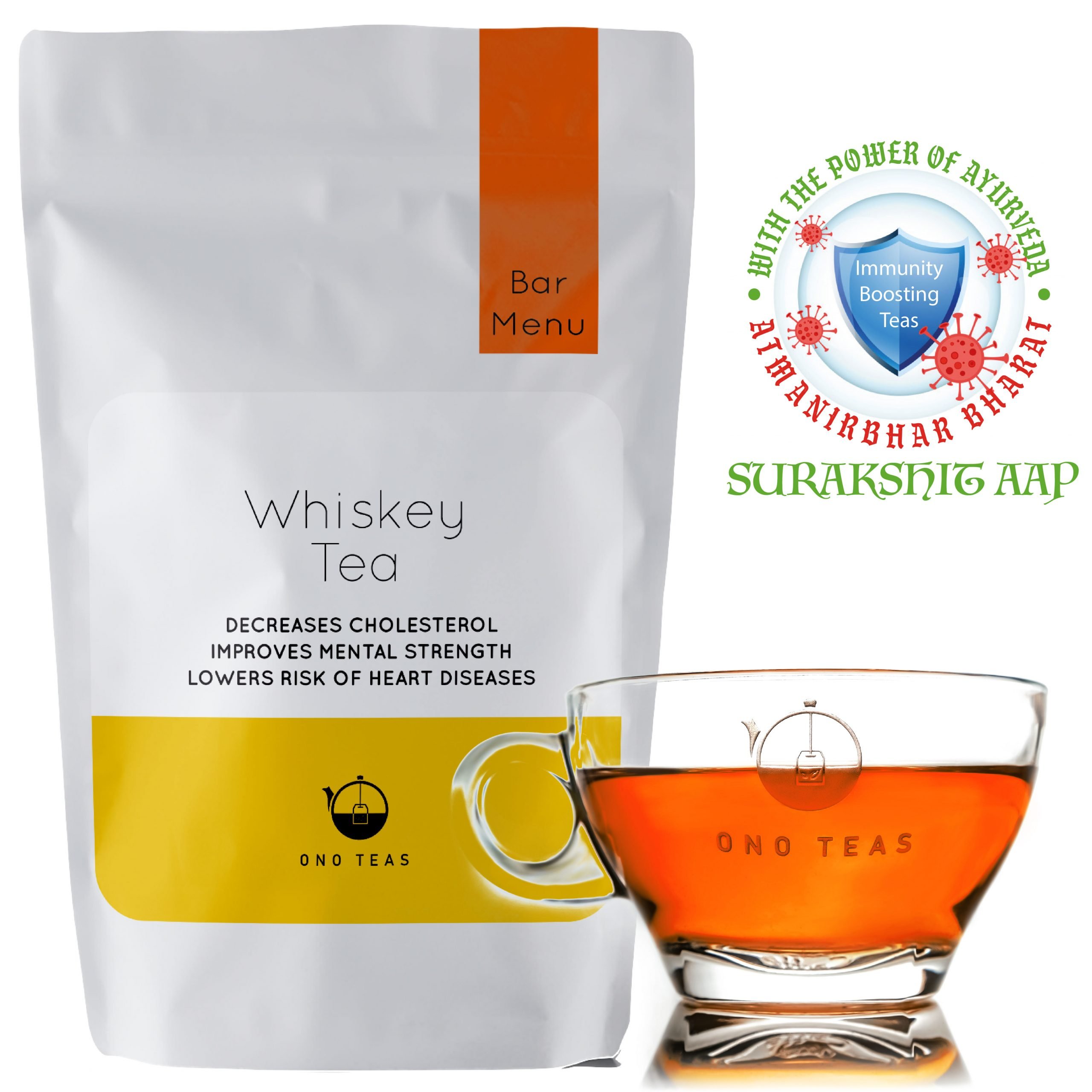 Whiskey Tea Premium Black Tea With Darjeeling Loose Leaf Ono Teas